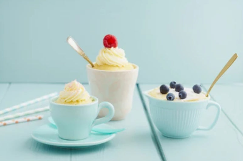 Bamboo Flour Vanilla Mug Cake