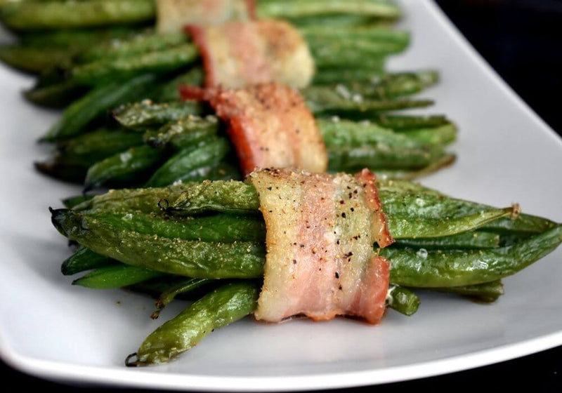 Maple Bacon Wrapped Green Beans