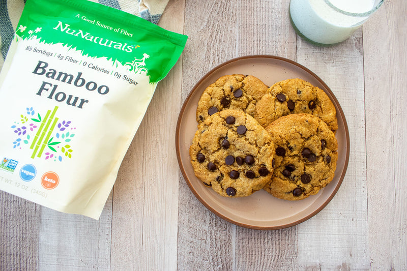 Bamboo Flour Chocolate Chip Cookies