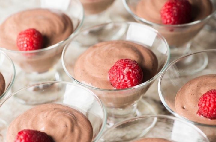 Two-Minute Chocolate Strawberry Frozen Yogurt
