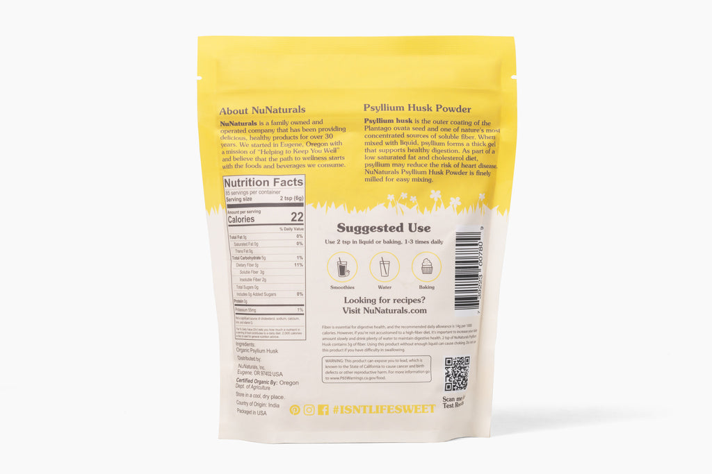 Psyllium Husk Powder Organic 18oz