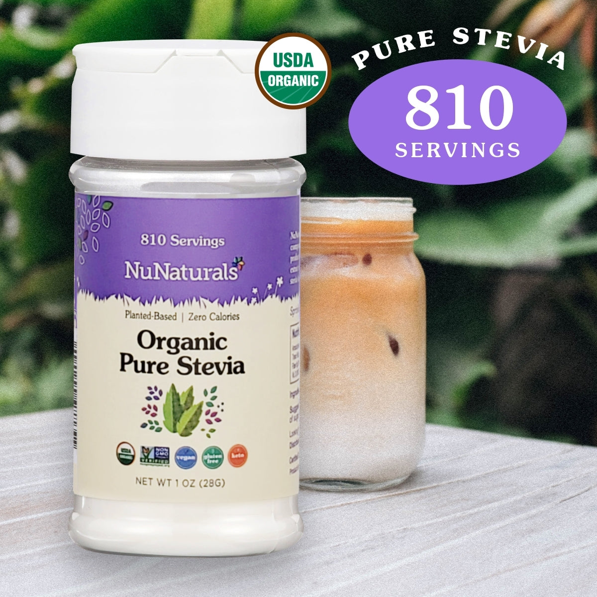 succulent natural sweetener Stevia Organic Pure Extract | Natural Sweetener