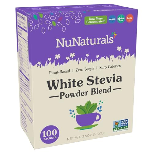 White Stevia Powder Blend Packets