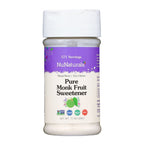 Pure Monk Fruit Sweetener .71 oz shaker jar, front label, on a white background