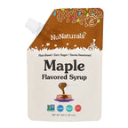 Maple Flavored Syrup 6.6 oz pouch, front label, on a white background