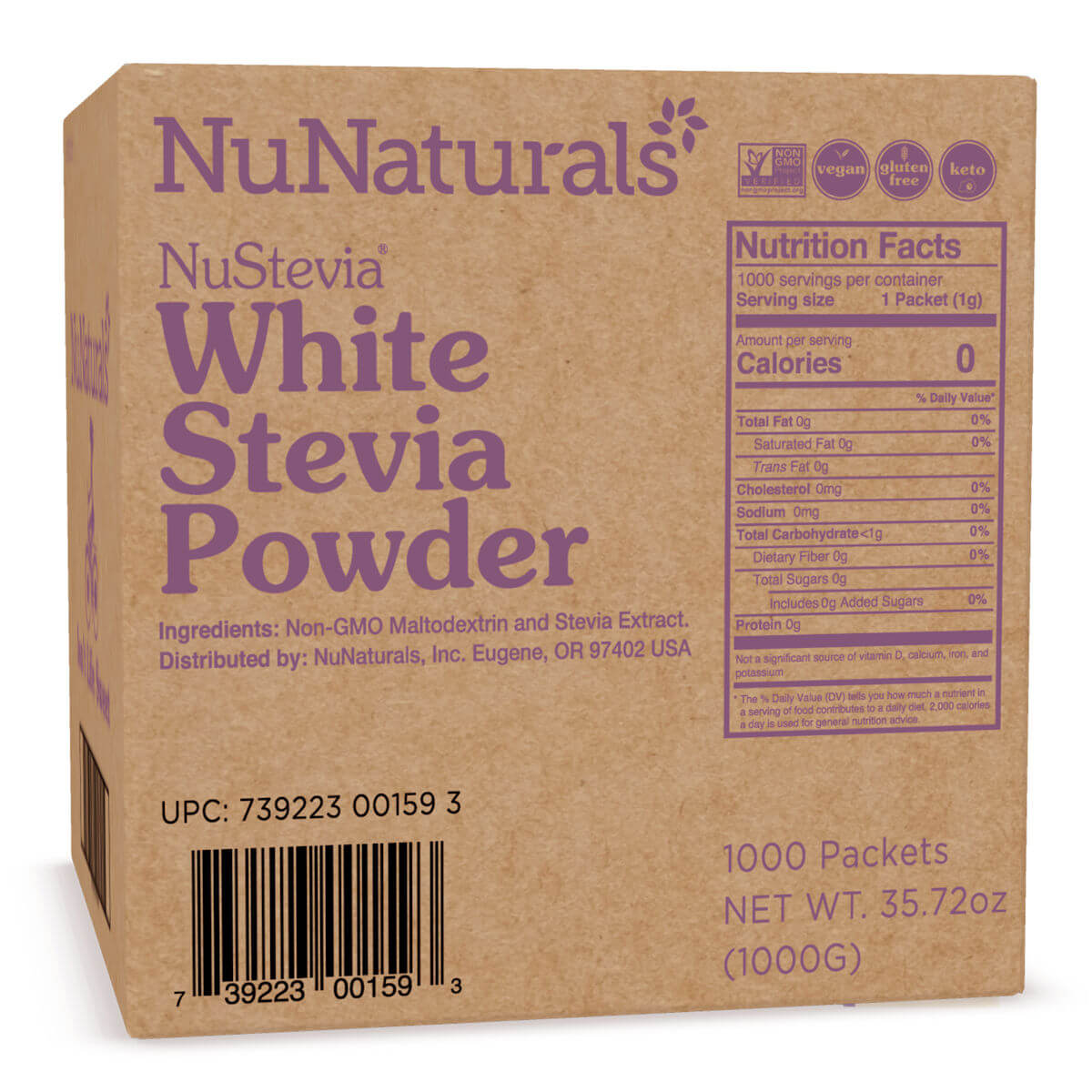 NuNaturals White Stevia Powder