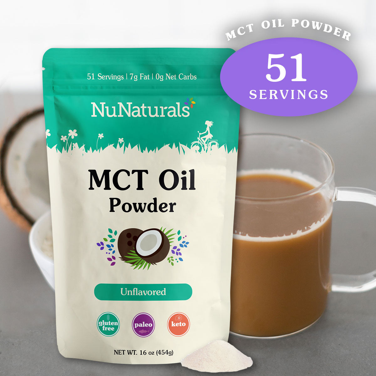 MCT Oil Powder 16 oz