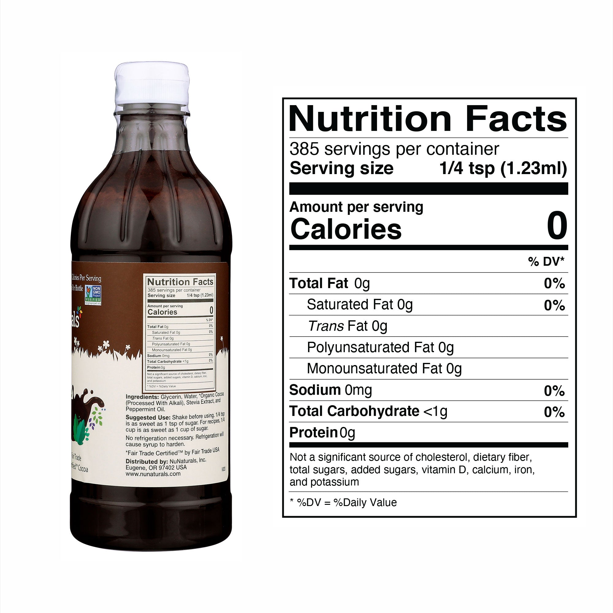 Stevia Cocoa Mint Syrup Nutrition Facts