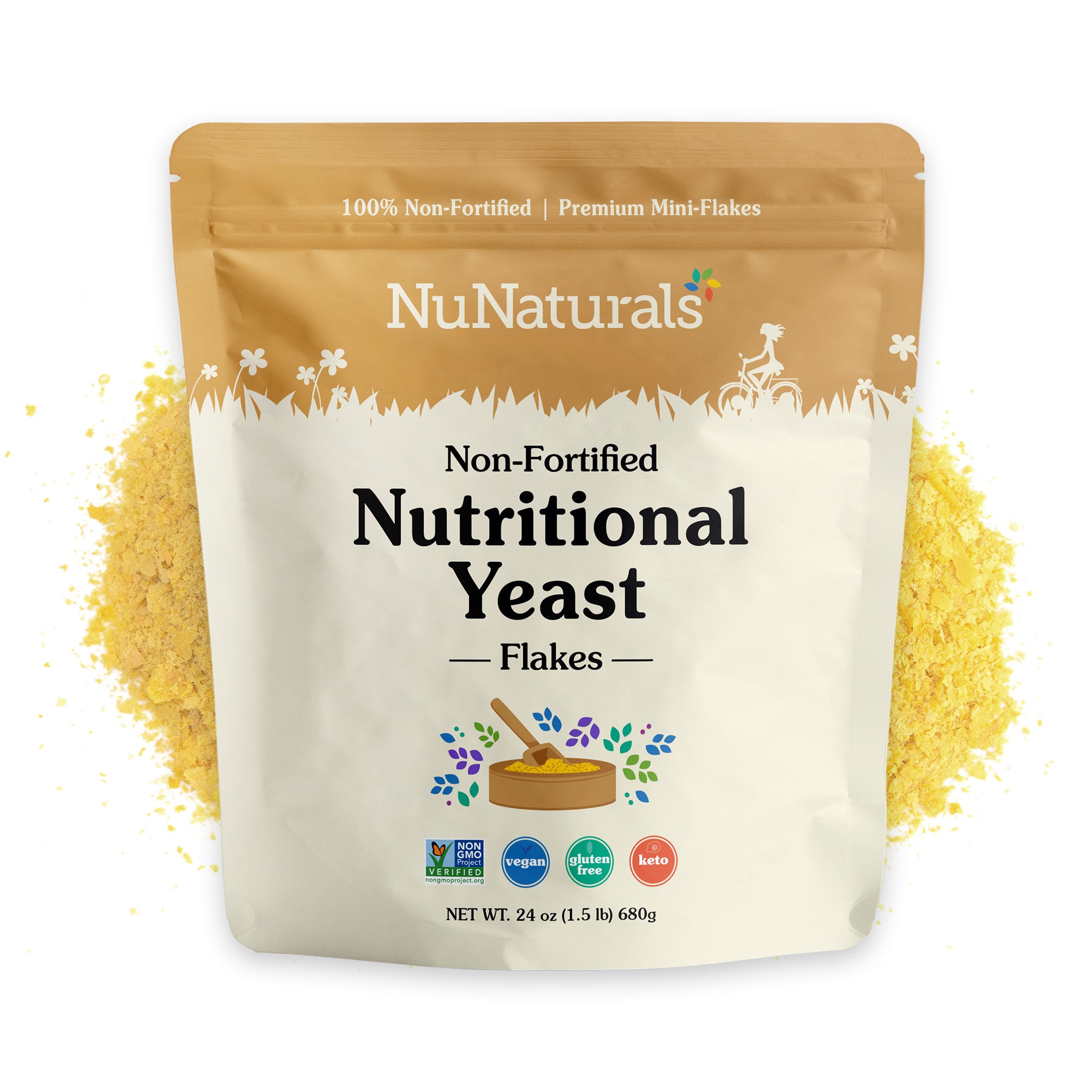 Non-Fortified Nutritional Yeast Flakes 24 oz