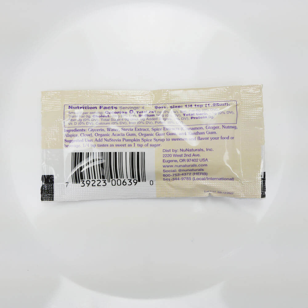 Stevia Pumpkin Spice Packet